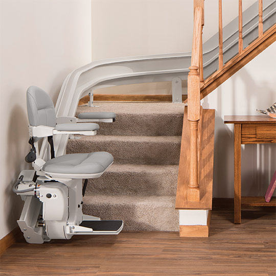 surprise curved stairlift